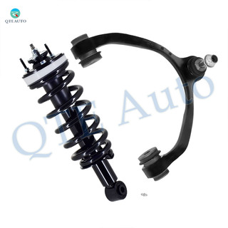 Front Left Upper Control Arm Ball Joint-Quick Complete Strut-Coil Spring Assembly Replacement For 2003-2011 Mercury Grand Marquis w/ Police or Taxi Package