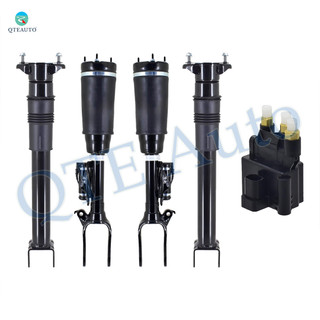 Set of 5 Air Suspension Valve Solenoid Block-Front Air Airmatic Suspension Spring Strut-Rear Air Suspension Shock Fits 2006-2013 Mercedes-Benz R350 Exc. Adaptive Damping Suspension