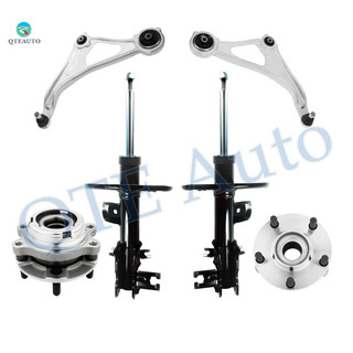 Set of 6 Front Lower Control Arm Ball Joint-Wheel Hub Bearing Assembly-Suspension Strut Assembly Replacement For 2015 Nissan Altima