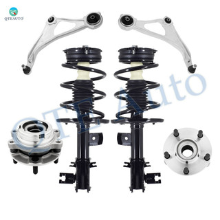 Set of 6 Front Lower Control Arm Ball Joint-Wheel Hub Bearing Assembly-Quick Complete Strut-Coil Spring Assembly Replacement For 2015-2018 Nissan Altima
