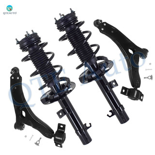 Set of 4 Front Lower Control Arm Ball Joint-Quick Complete Strut-Coil Spring Assembly For 2008-2011 Ford Focus