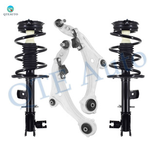 Set of 4 Front Lower Control Arm Ball Joint-Quick Complete Strut-Coil Spring Assembly For 2009-2013 Nissan Murano