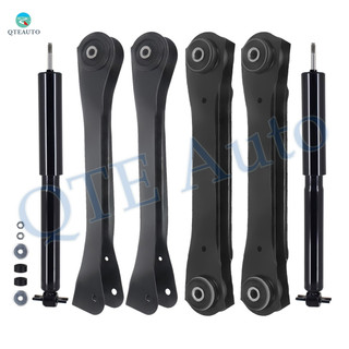 Set of 6 Front Upper and Lower Control Arm-Shock Absorber For 1992-2001 Jeep Cherokee