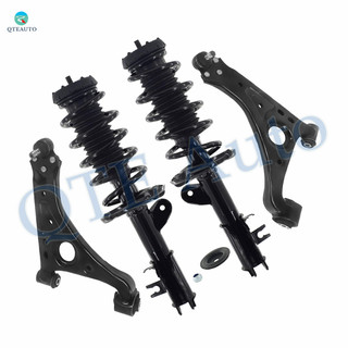 Set of 4 Front Lower Control Arm Ball Joint-Quick Complete Strut-Coil Spring Assembly For 2013-2020 Chevrolet Trax