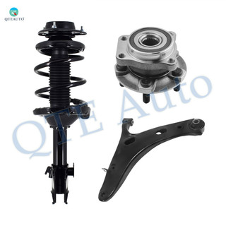Set of 3 Front Right Lower Control Arm Ball Joint-Wheel Hub Bearing Assembly-Quick Complete Strut-Coil Spring Assembly For 2014-2016 Subaru Forester