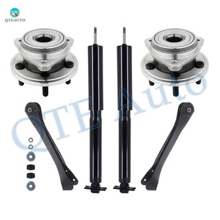 Set of 6 Front Upper Control Arm-Wheel Hub Bearing Assembly-Shock Absorber For 1999-2001 Jeep Cherokee