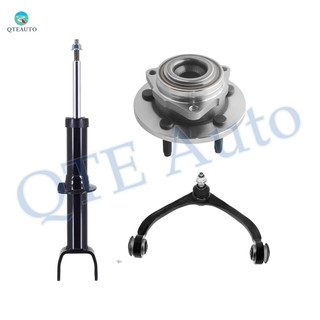 Set of 3 Front Upper Control Arm Ball Joint-Wheel Hub Bearing Assembly-Suspension Strut Assembly For 2006-2009 Mitsubishi Raider