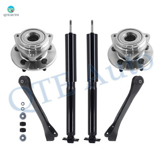 Set of 6 Front Upper Control Arm-Wheel Hub Bearing Assembly-Shock Absorber For 1993-1998 Jeep Grand Cherokee