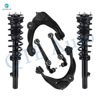 Set of 6 Front Lower Forward-Upper Control Arm Ball Joint-Quick Complete Strut-Coil Spring Assembly For 2006 2007 Mercury Milan
