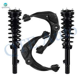 Set of 4 Front Upper Control Arm Ball Joint-Quick Complete Strut-Coil Spring Assembly For 2006-2009 Ford Fusion V6