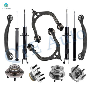 Set of 12 Front Upper Control Arm Ball Joint-Wheel Hub Bearing Assembly-Suspension Strut Assembly-Rear Upper Rearward Control Arm-Wheel Hub Bearing Assembly-Shock Absorber For 2005-2008 Dodge Magnum Non-Adjustable Type