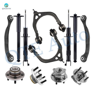 Set of 12 Front Upper Control Arm Ball Joint-Wheel Hub Bearing Assembly-Suspension Strut Assembly-Rear Upper Rearward Control Arm-Wheel Hub Bearing Assembly-Complete Shock Absorber Kit For 2005-2008 Dodge Magnum