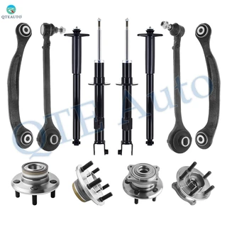 Set of 12 Front Lower Forward Control Arm Ball Joint-Wheel Hub Bearing Assembly-Suspension Strut Assembly-Rear Upper Rearward Control Arm-Wheel Hub Bearing Assembly-Complete Shock Absorber Kit For 2006-2009 Dodge Charger