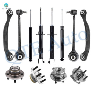 Set of 12 Front Lower Forward Control Arm Ball Joint-Wheel Hub Bearing Assembly-Suspension Strut Assembly-Rear Upper Rearward Control Arm-Wheel Hub Bearing Assembly-Shock Absorber For 2005-2008 Dodge Magnum