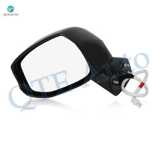 Left Driver Side Mirror, Power Heated Textured Black Manual Folding View Mirror For 2012 2013 Honda Civic