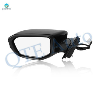 Left Driver Side Mirror, Power Heated Paintable Manual Folding View Mirror For 2016-2021 Honda Civic