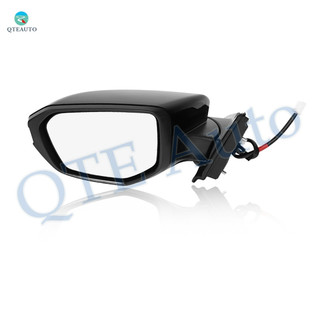 Left Driver Side Mirror, Power Non-Heated Paintable Manual Folding View Mirror For 2016-2021 Honda Civic