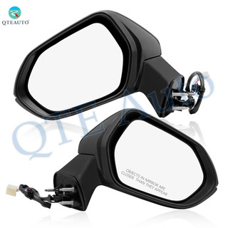 Driver & Passenger Side Mirrors, Left-Right Power Non-Heated Paintable Manual Folding View Mirror For 2020-2024 Toyota Corolla, Door Mirror Pair of 2