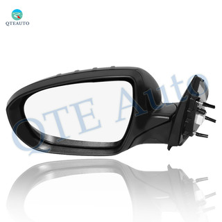 Left Driver Side Mirror, Power Heated Paintable Manual Folding View Mirror with Turn Signal Light For 2011-2013 KIA Optima