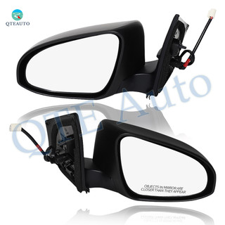 Driver & Passenger Side Mirrors, Left-Right Power Non-Heated Paintable Manual Folding View Mirror For 2014-2019 Toyota Corolla, Door Mirror Pair of 2