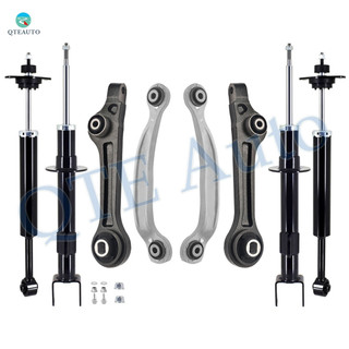 Set of 8 Front Lower Rearward Control Arm-Suspension Strut Assembly-Rear Upper Rearward Control Arm-Shock Absorber For 2015-2020 Dodge Charger V8 RWD