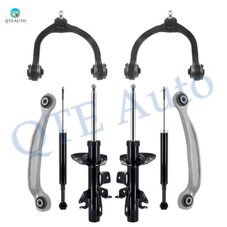 Set of 8 Front Upper Control Arm Ball Joint-Suspension Strut Assembly-Rear Upper Rearward Control Arm-Shock Absorber For 2016 Chrysler 300 Monotube