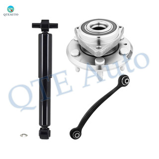 Set of 3 Rear Upper Forward Control Arm-Wheel Hub Bearing Assembly-Shock Absorber For 2009-2017 Chevrolet Traverse