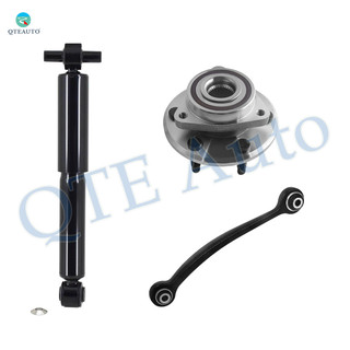 Set of 3 Rear Upper Forward Control Arm-Wheel Hub Bearing Assembly-Shock Absorber For 2007-2016 GMC Acadia