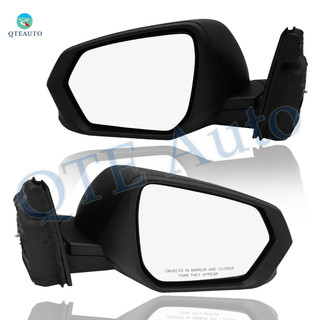 Driver & Passenger Side Mirrors, Left-Right Power Heated Paintable Manual Folding View Mirrors For 2018-2024 GMC Terrain, Door Mirror Pair of 2