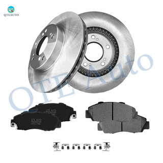 Set of 6 Front 282mm Brake Disc Rotors-D503 7382 Ceramic Brake Pad Kit For 1996-1998 Acura TL