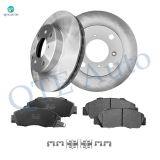 Set of 6 Front 260mm Brake Disc Rotors-7382-D503 Ceramic Brake Pad Kit For 1998-2002 Honda Accord