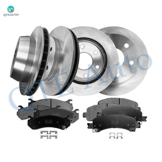 Set of 12 Front 305mm-Rear 330mm Brake Disc Rotors-Ceramic Brake Pad Kit For 2002-2006 GMC Yukon