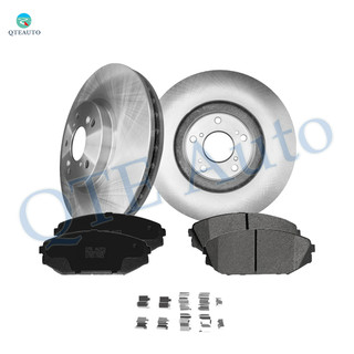 Set of 6 300mm Front Brake Disc Rotors-Ceramic Brake Pad Kit For 2001 2002 Acura MDX
