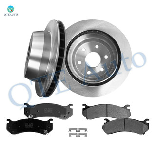 Set of 6 Rear 330mm Brake Disc Rotors-Ceramic Brake Pad Kit For 2000 GMC Yukon XL 2500