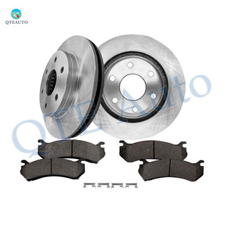 Set of 6 Front 305mm Brake Disc Rotors-Ceramic Brake Pad Kit For 2005 2006 GMC Yukon