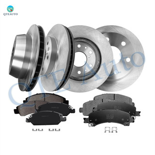 Set of 12 330mm Front-Rear Brake Disc Rotors-Ceramic Brake Pad Kit For 2014 GMC Savana 1500