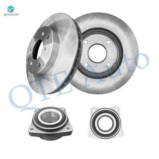 Set of 4 Front 260mm Brake Disc Rotors-Wheel Hub Bearing Assembly For 1998 1999 Acura CL