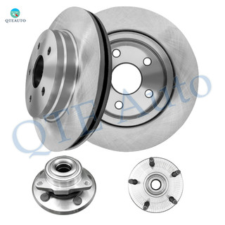 Set of 4 Front 336mm Brake Disc Rotors-Wheel Hub Bearing Assembly For 2002-2008 Dodge RAM 1500