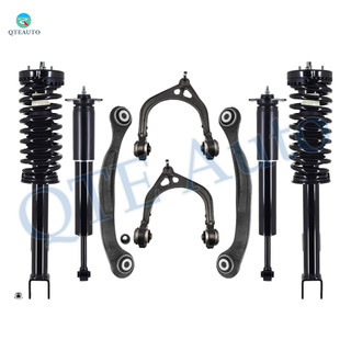 Set of 8 Front Upper Control Arm Ball Joint-Quick Complete Strut-Coil Spring Assembly-Rear Upper Rearward Control Arm-Shock Absorber For 2005-2010 Chrysler 300 C SRT8