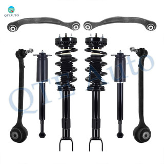 Set of 8 Front Lower Forward Control Arm Ball Joint-Quick Complete Strut-Coil Spring Assembly-Rear Upper Rearward Control Arm-Complete Shock Absorber Kit For 2011 Chrysler 300 Base Touring