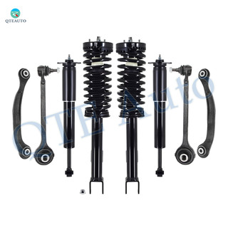Set of 8 Front Lower Forward Control Arm Ball Joint-Quick Complete Strut-Coil Spring Assembly-Rear Upper Rearward Control Arm-Shock Absorber For 2005-2010 Chrysler 300 C SRT8