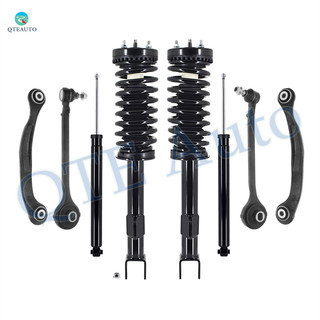 Set of 8 Front Lower Forward Control Arm Ball Joint-Quick Complete Strut-Coil Spring Assembly-Rear Upper Rearward Control Arm-Shock Absorber For 2006-2010 Dodge Charger