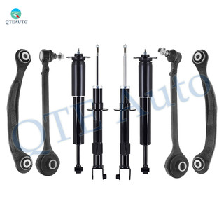 Set of 8 Front Lower Forward Control Arm Ball Joint-Suspension Strut Assembly-Rear Upper Rearward Control Arm-Shock Absorber For 2005-2008 Dodge Magnum w/ Self Leveling Suspension