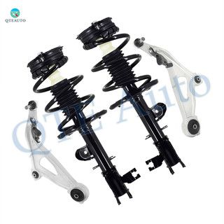 Set of 4 Front Lower Control Arm Ball Joint-Quick Complete Strut-Coil Spring Assembly For 2013 Infiniti JX35