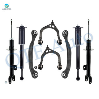 Set of 8 Front Upper Control Arm Ball Joint-Suspension Strut Assembly-Rear Upper Rearward Control Arm-Complete Shock Absorber Kit For 2011-2013 Dodge Charger