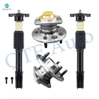 Set of 4 Rear Wheel Hub Bearing Assembly-Quick Complete Strut-Coil Spring Assembly For 1988-1996 Pontiac Grand Prix