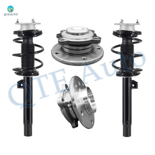 Set of 4 Front Wheel Hub Bearing Assembly-Quick Complete Strut-Coil Spring Assembly For 2006 BMW 330CI