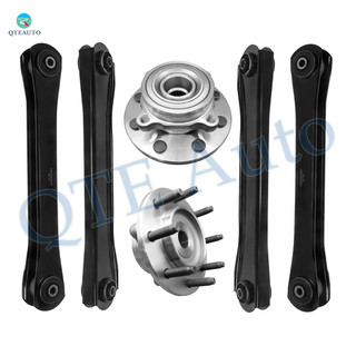 Set of 6 Front Lower and Upper Control Arm-Wheel Hub Bearing Assembly For 2000 2001 Dodge RAM 2500