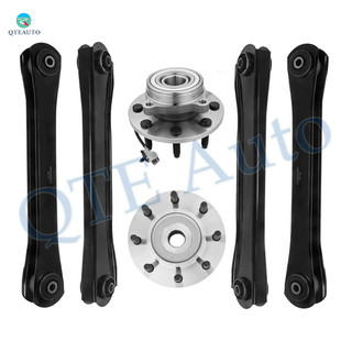 Set of 6 Front Lower and Upper Control Arm-Wheel Hub Bearing Assembly For 2000-2002 Dodge RAM 2500