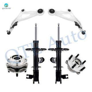 Set of 6 Front Lower Control Arm Ball Joint-Wheel Hub Bearing Assembly-Suspension Strut Assembly For 2014-2020 Infiniti QX60